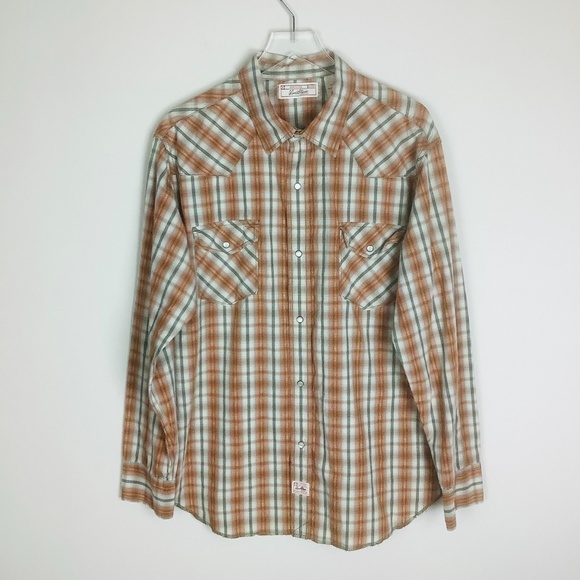 Levis Strauss Men's Western Cowboy Southwestern Snap Button Casual Shirt XL - Picture 7 of 12